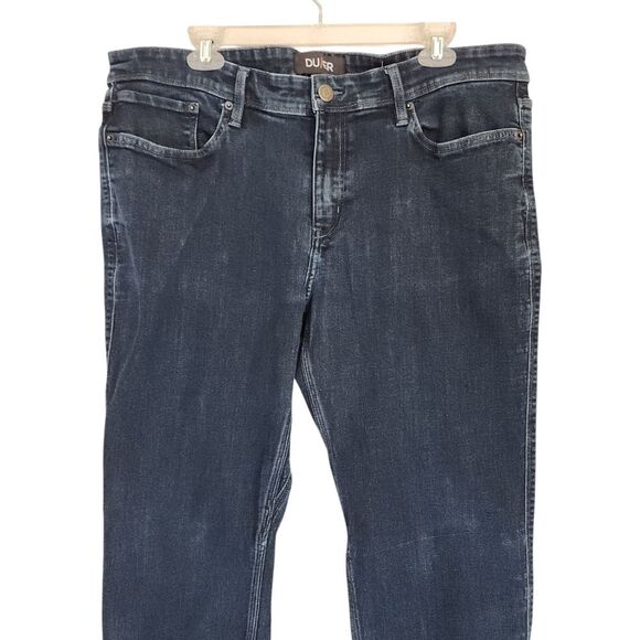DU/ER Jeans Mens 38x30 L2X Slim Fit Dark Wash Denim Stretch DUER Dark Wash - Picture 3 of 15